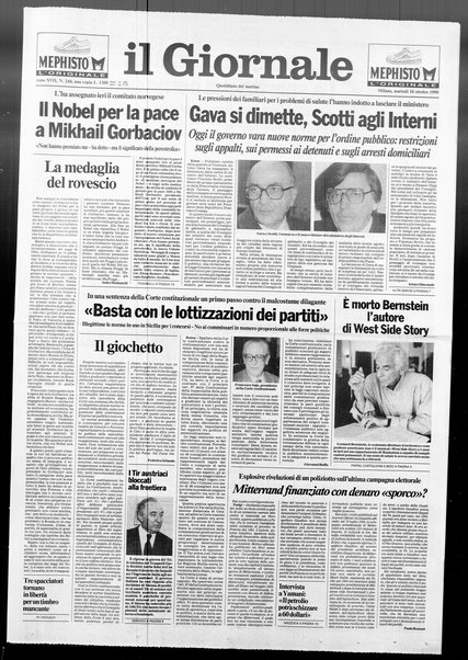 Il giornale : quotidiano del mattino